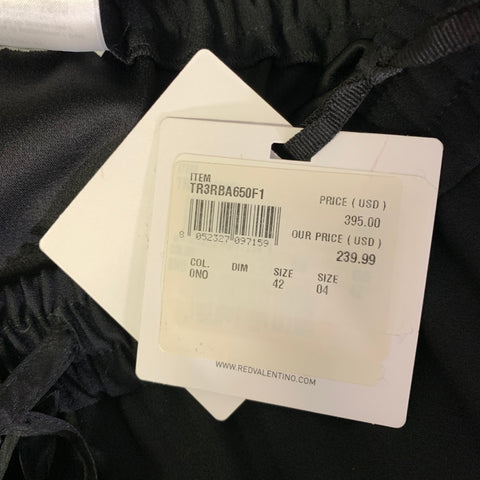 RED VALENTINO Size M Black Acetate Viscose Elastic Waistband Casual Pants