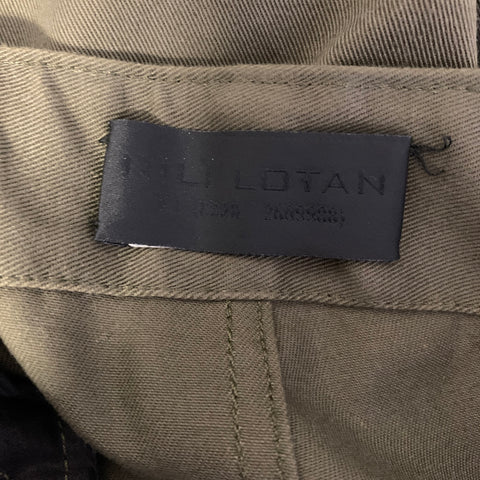 NILI LOTAN Size 30 Green Cotton Cargo Casual Pants