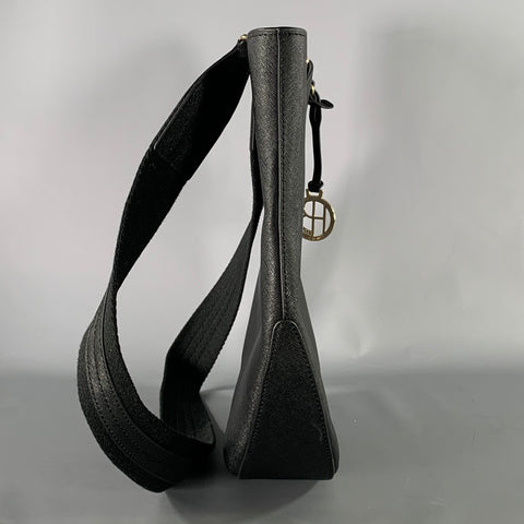 HENRI BENDEL Black Saffiano Leather Hobo Bags