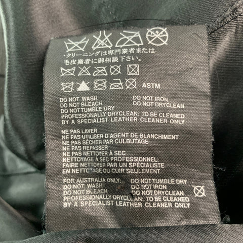 JIL SANDER Talla 40 Chaquetón de mezcla de lana lisa negro