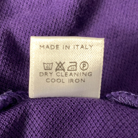 LORO PIANA Size L Purple Cotton Polo