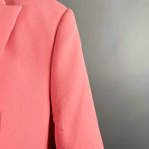PRIVATE POLICY Size M Pink Polyester Cropped Cargo Jacket Blazer