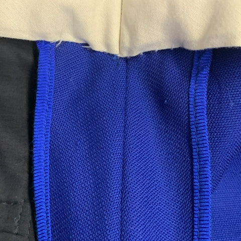HAIDER ACKERMANN Taille 36 Costume en Laine Bleu Roi à Revers Cranté