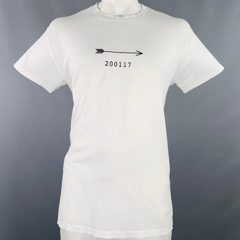 GIVENCHY Size XXL White Black Arrow Short Sleeve T-shirt