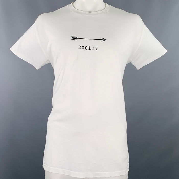 GIVENCHY Size XXL White Black Arrow Short Sleeve T-shirt