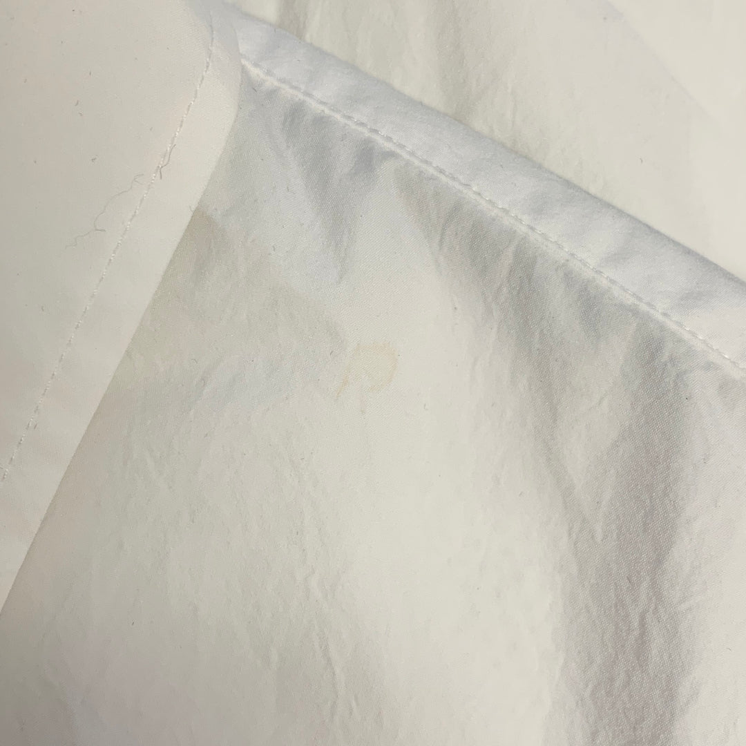 GOLDWIN Size L White Polyester One Pocket Long Sleeve Shirt