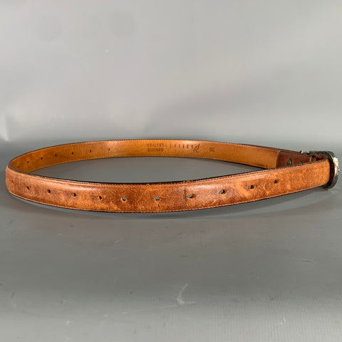 PAT AREIAS Size 30 Brown Leather Belt