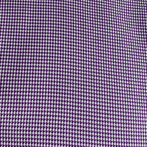 Chemise ETON manches longues en coton à carreaux violet et blanc, taille M