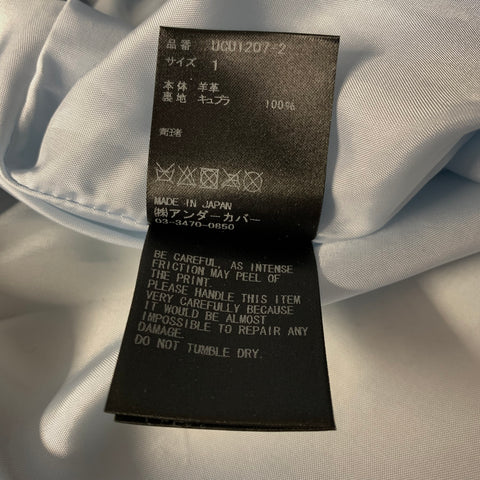 UNDERCOVER SS2018 Size M Black Leather Biker Jacket