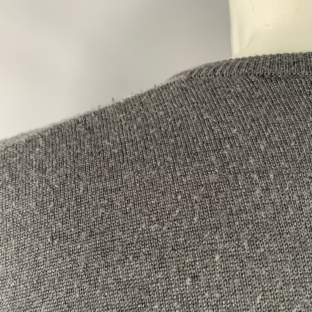 VIKTOR & ROLF Size M Grey Knit V-Neck Pullover