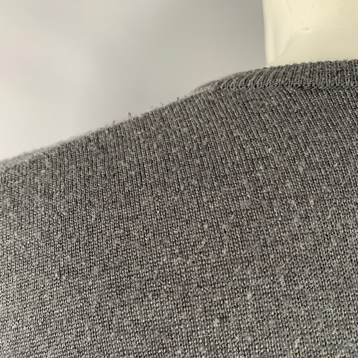 VIKTOR & ROLF Size M Grey Knit V-Neck Pullover