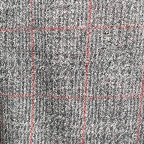 ARMANI COLLEZIONI Size 46 Grey Black Burgundy Plaid Sport Coat