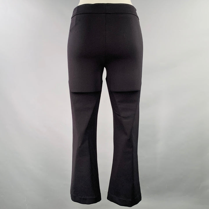 AVENUE MONTAIGNE Size 0 Black Polyamide Blend Flared Casual Pants