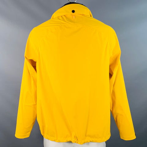RIVIAN Size L Yellow Nylon Blend Zip Up Windbreaker Jacket