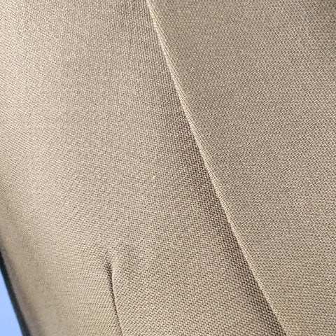 DRIES VAN NOTEN Size 36 Khaki Polyester Wool Single Breasted Sport Coat