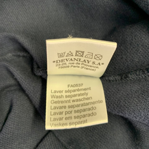 LACOSTE Size M Navy Cotton Half Placket Polo