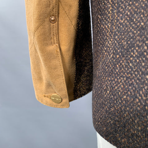 JUNYA WATANABE x CARHARTT 2020 Size L Beige Brown Color Block Cotton Jacket