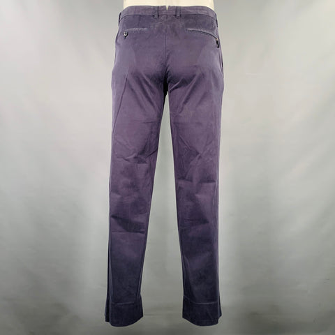 Pantalon décontracté ERMENEGILDO ZEGNA taille 34, gris anthracite, mélange de coton