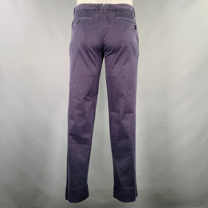 ERMENEGILDO ZEGNA Size 34 Grey Charcoal Cotton Blend Casual Pants