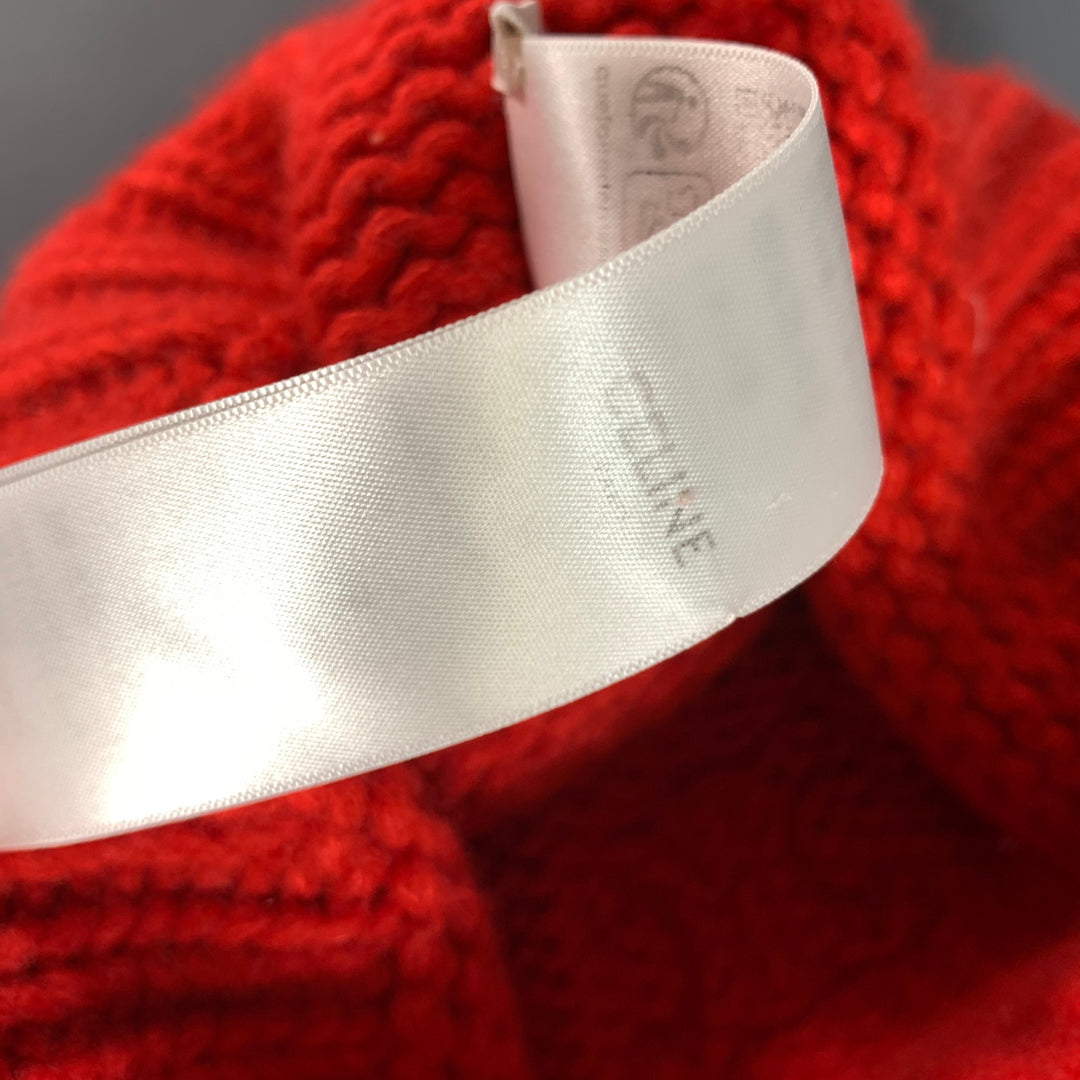 CELINE Size One Size Red Cashmere