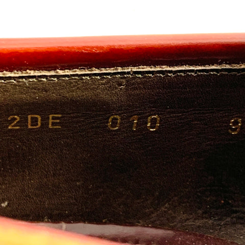 PRADA Size 10 Brown Leather Penny Loafers