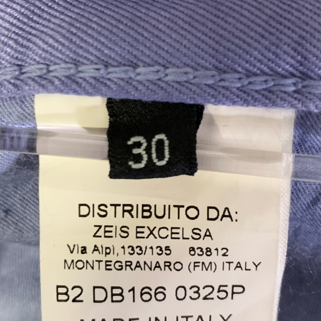 DIRK BIKKEMBERGS Size 30 Purple Cotton Button Fly Jeans