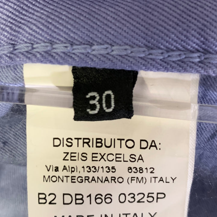 DIRK BIKKEMBERGS Size 30 Purple Cotton Button Fly Jeans