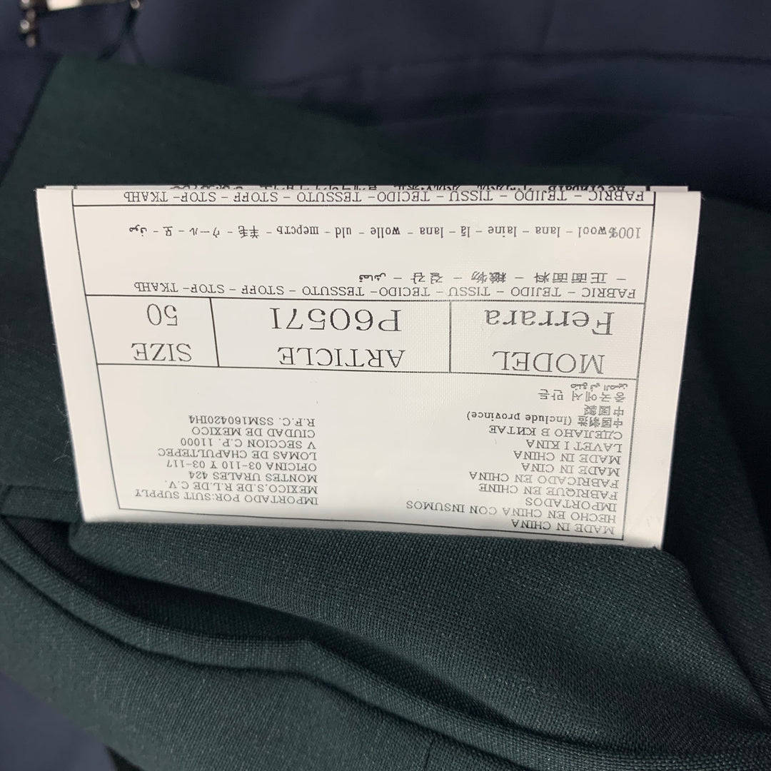 SUITSUPPLY Size 40 Forest Green Wool Buttoned Vest