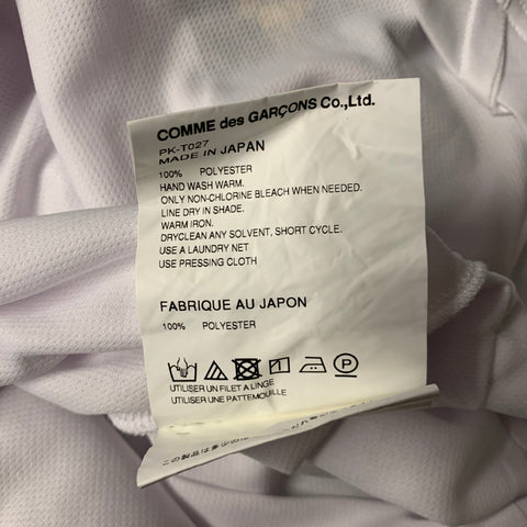 COMME des GARCONS HOMME PLUS SS2022 Size S White Polyester Crew Neck T Shirt