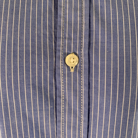 SCOTCH AND SODA Size M Blue White Stripe Cotton Long Sleeve Shirt