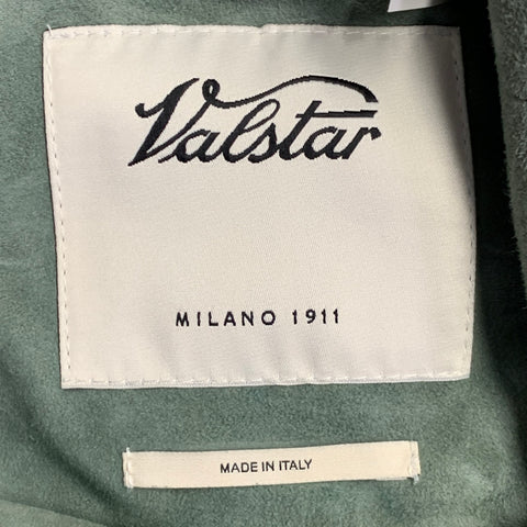 VALSTAR Size S Valstarino Sage Green Goat Suede Blouson Jacket