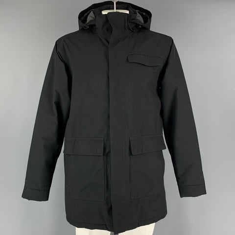 THE NORTH FACE Size L Black Polyester Padded Coat