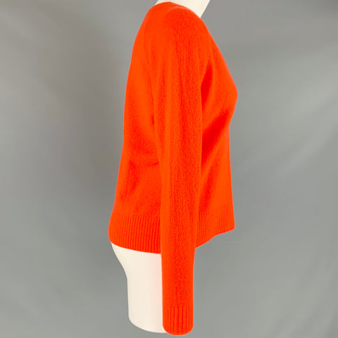 REFORMATION Size XS Orange Cashmere V Neck Sweater
