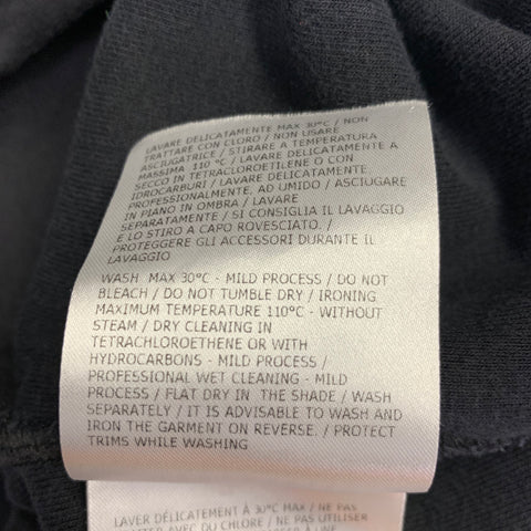 MONCLER Size L Black Terrycloth Cotton Drawstring Shorts