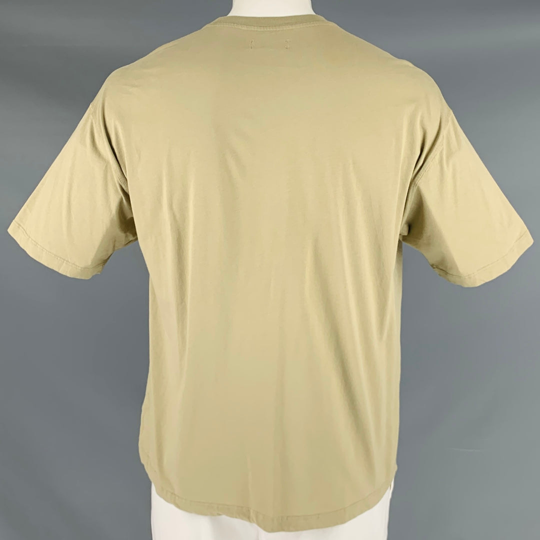 OPENING CEREMONY Size L Taupe New York Graphic Cotton Crew Neck T-shirt