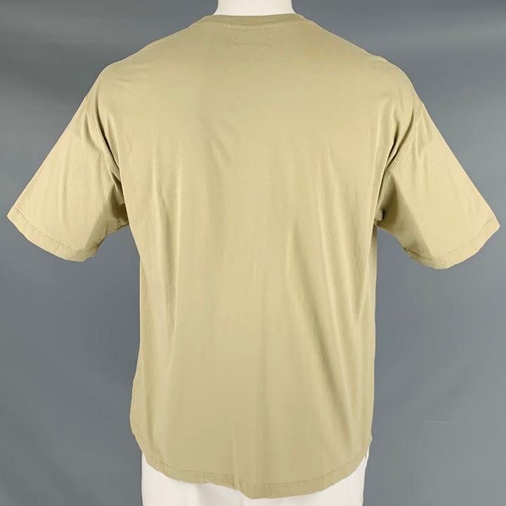 OPENING CEREMONY Size L Taupe New York Graphic Cotton Crew Neck T-shirt