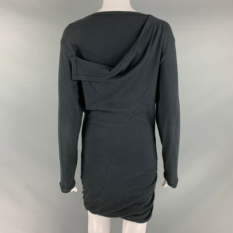 COMME des GARCONS 1980s Size M Black Cotton Bubble Hem Dress