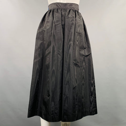 EVAN PICONE Size XS Vintage Black Bell Midi Skirt