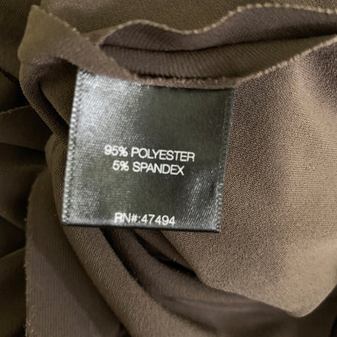 NORMA KAMALI Size M Brown Polyester Spandex Maxi Long Dress