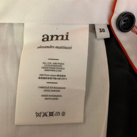 AMI by ALEXANDRE MATTIUSSI Size 32 Orange Wool Zip Fly Dress Pants