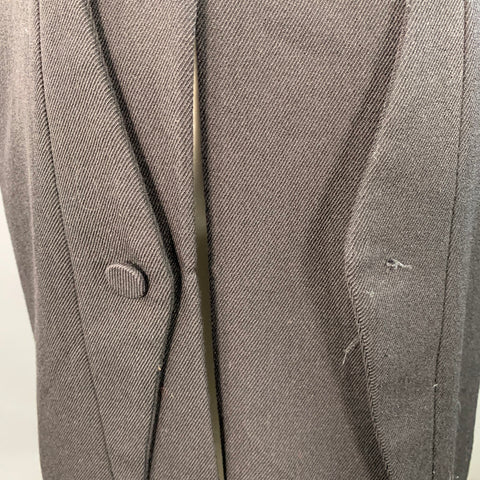 RRL by RALPH LAUREN Size S Black Twill Wool Double Breasted Coat