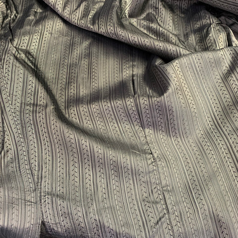 JOSEPH ABBOUD Size 40 Grey Cream Stripe Wool Suit