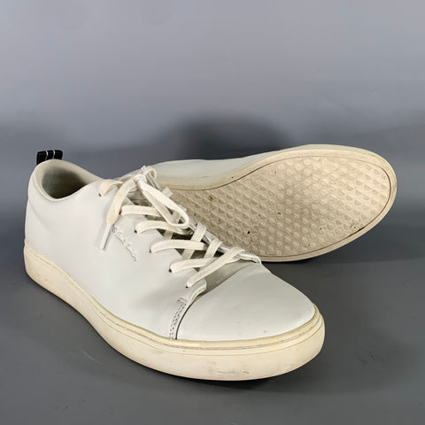 PS by PAUL SMITH Size 10 White M2S LEE01 ACLE Leather Sneakers