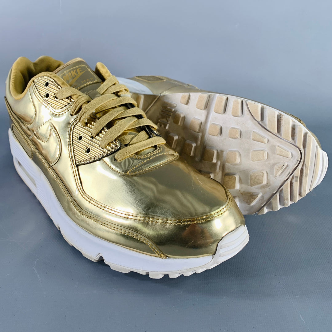 NIKE 2020 30th Anniversary Size 15.5 Gold Metallic Low Top Sneakers