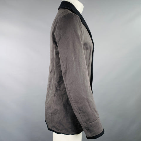 Veste SAGE DE CRET taille M noire et grise réversible en mélange de nylon