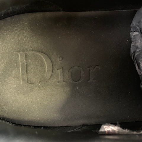 DIOR HOMME Size 12 Black Leather Low Top Sneakers