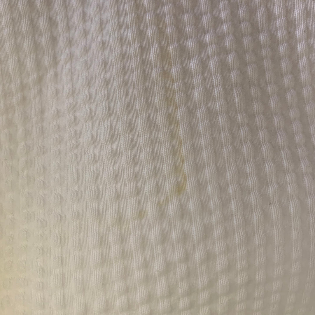 VALENTINO Size 44 Cream Seersucker Cotton Blend Notch Lapel Sport Coat