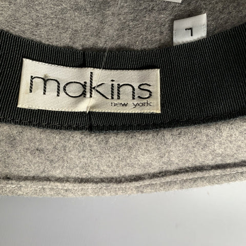 MAKINS Size L Grey Black Heather Felt Hats