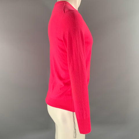 HELMUT LANG Size XS Pink Knitted Cashmere Crew-Neck Sweater
