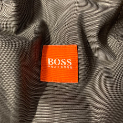 HUGO BOSS Size 38 Black Polyester Zip Up Jacket